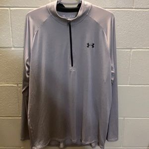 Under Armour XL Heat Gear Grey Quarter Zip